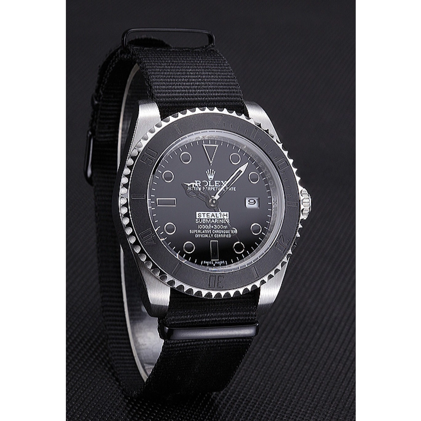 Aaa replica watch Submariner 621988 Stealth Rolex Black 0712